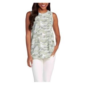 Mud Pie “Effie” Camo Sleeveless Women's Swing Top